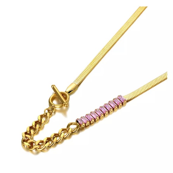 Stainless Steel Snake Chain Necklace For Women - Picture 3 of 5